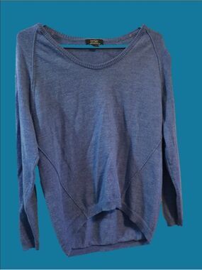 4/$67 Deal! Lord & Taylor Wool Blue Crewneck Sweater